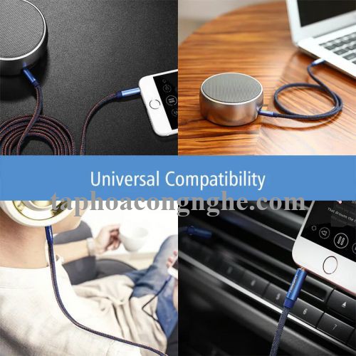 Ugreen 40401 0.5M màu Xanh Cáp âm thanh 2 đầu 3.5mm dương AV113 30040401